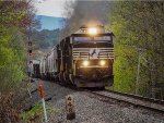 11R accelerating westbound out of Eagle Bridge passes mile post 448 